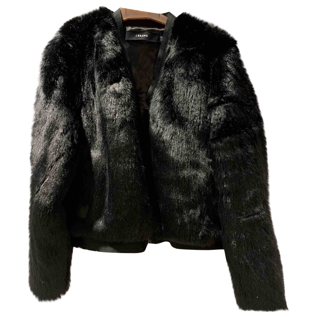 Faux fur jacket J Brand Black size XS 